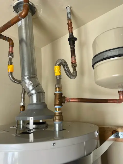 Water heater installation and plumbing repair in Blanch